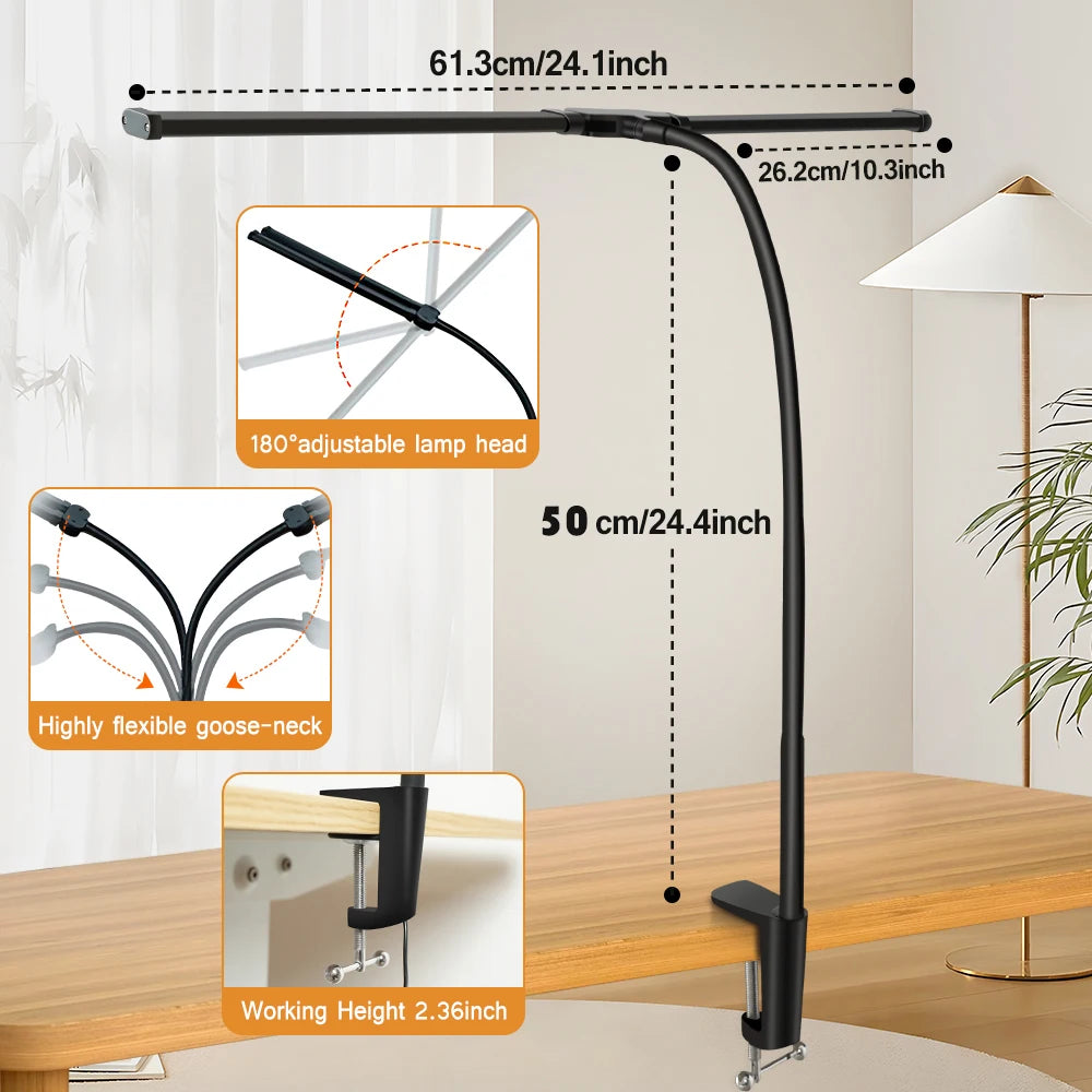 Double Head LED Desk Lamp