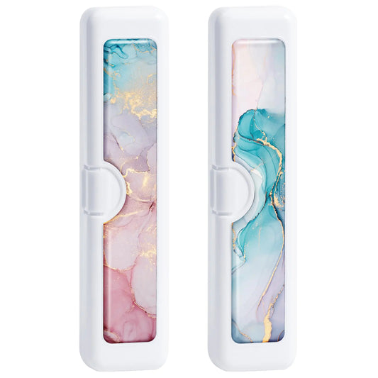 Colorful Toothbrush Travel Case - 2 Pcs