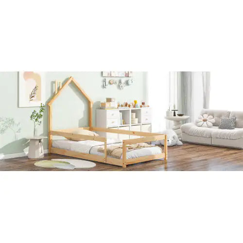 Twin Size Wood Floor Bed