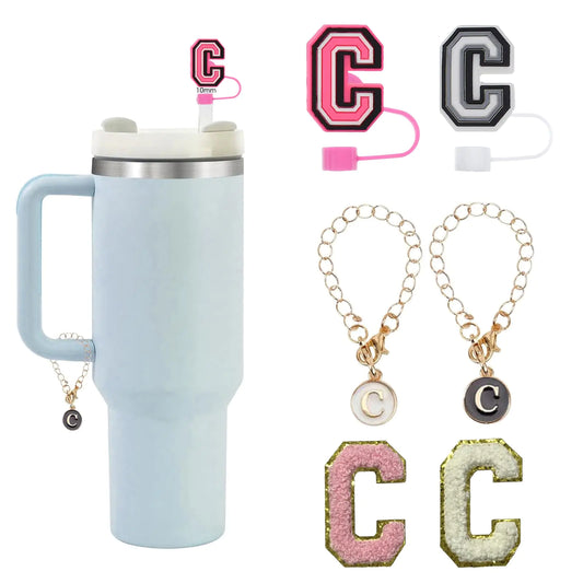 6PCS Tumbler Cup Letter Charm Accessories